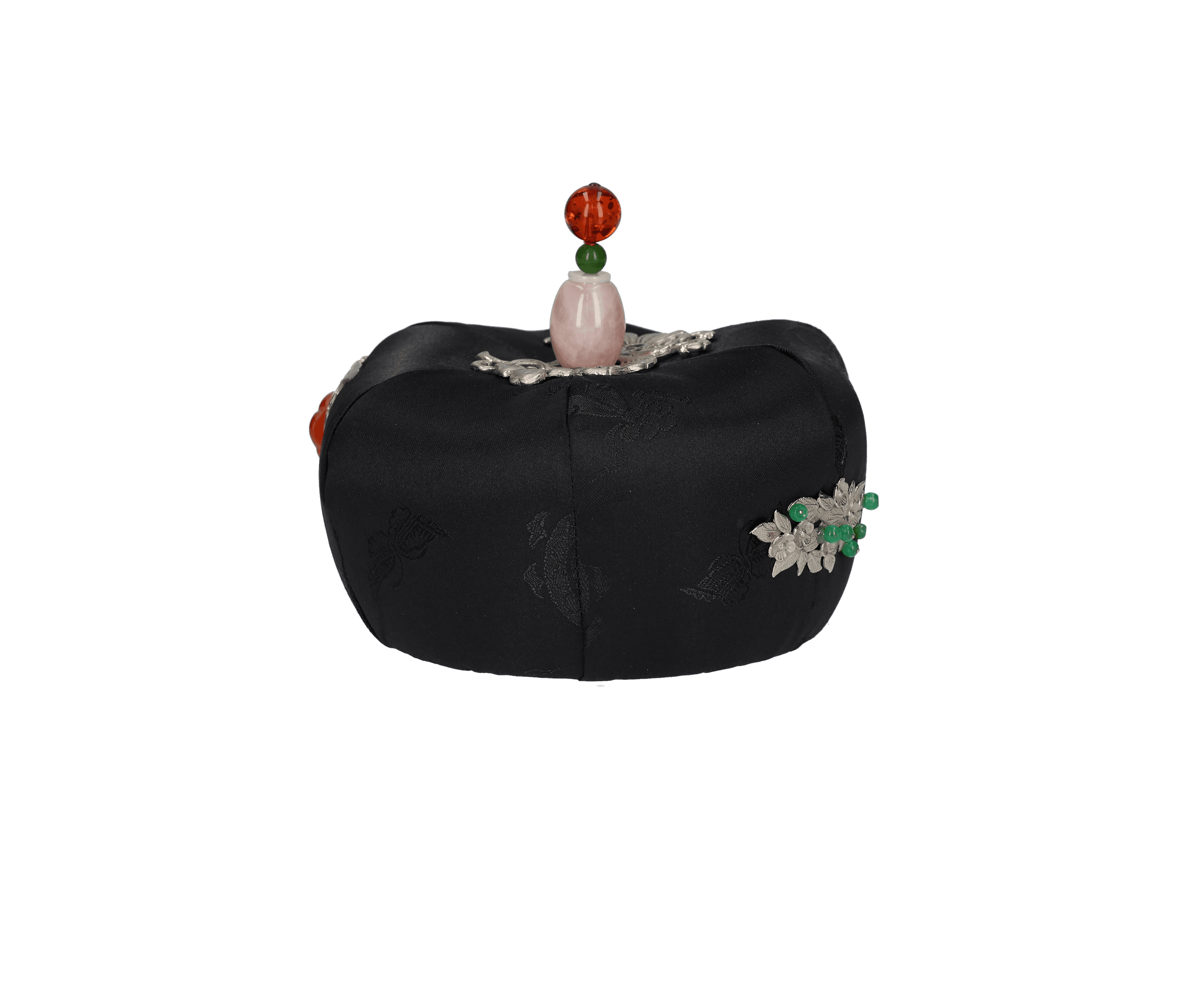 Jade & Red Agate Jokduri (Bridal Coronet)