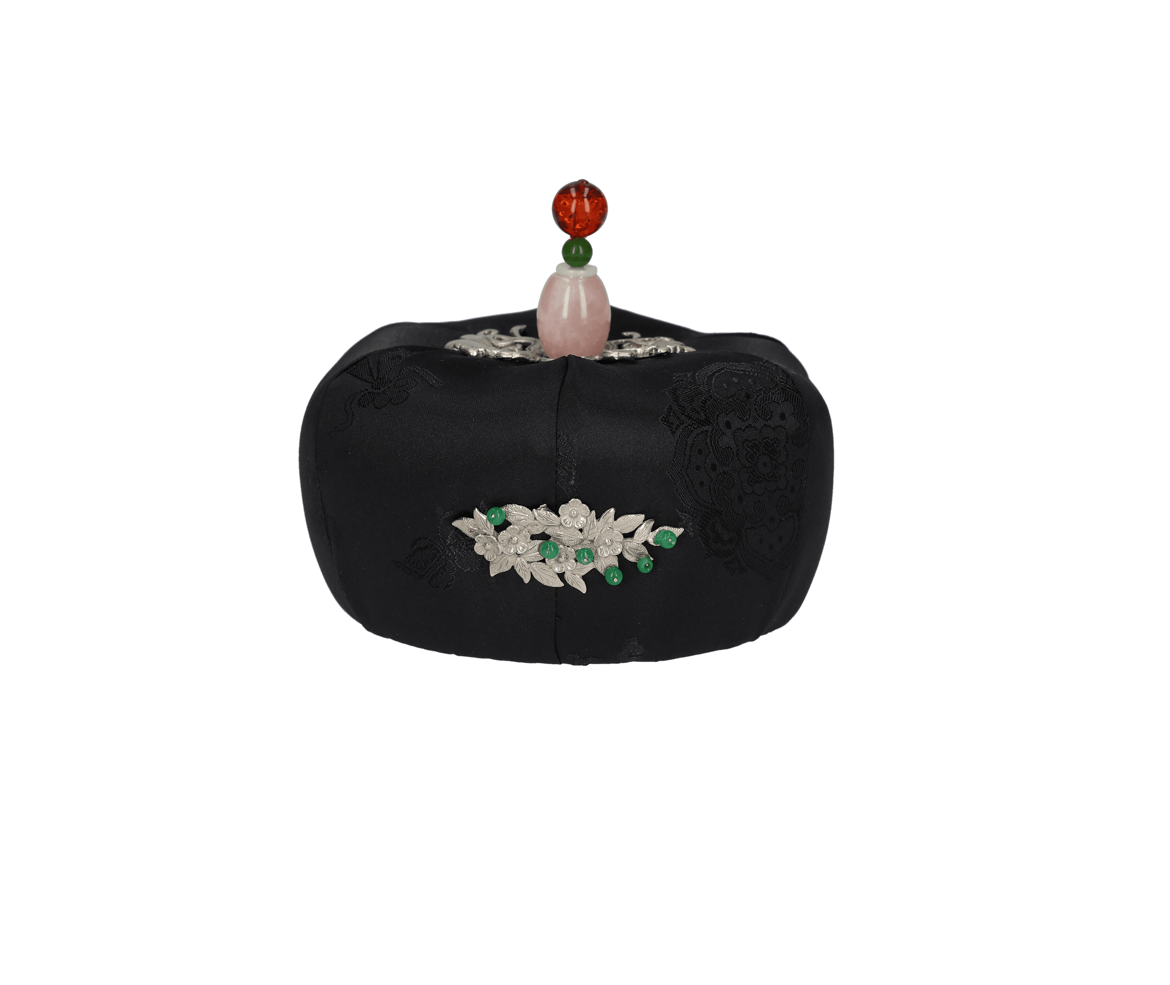 Jade & Red Agate Jokduri (Bridal Coronet)